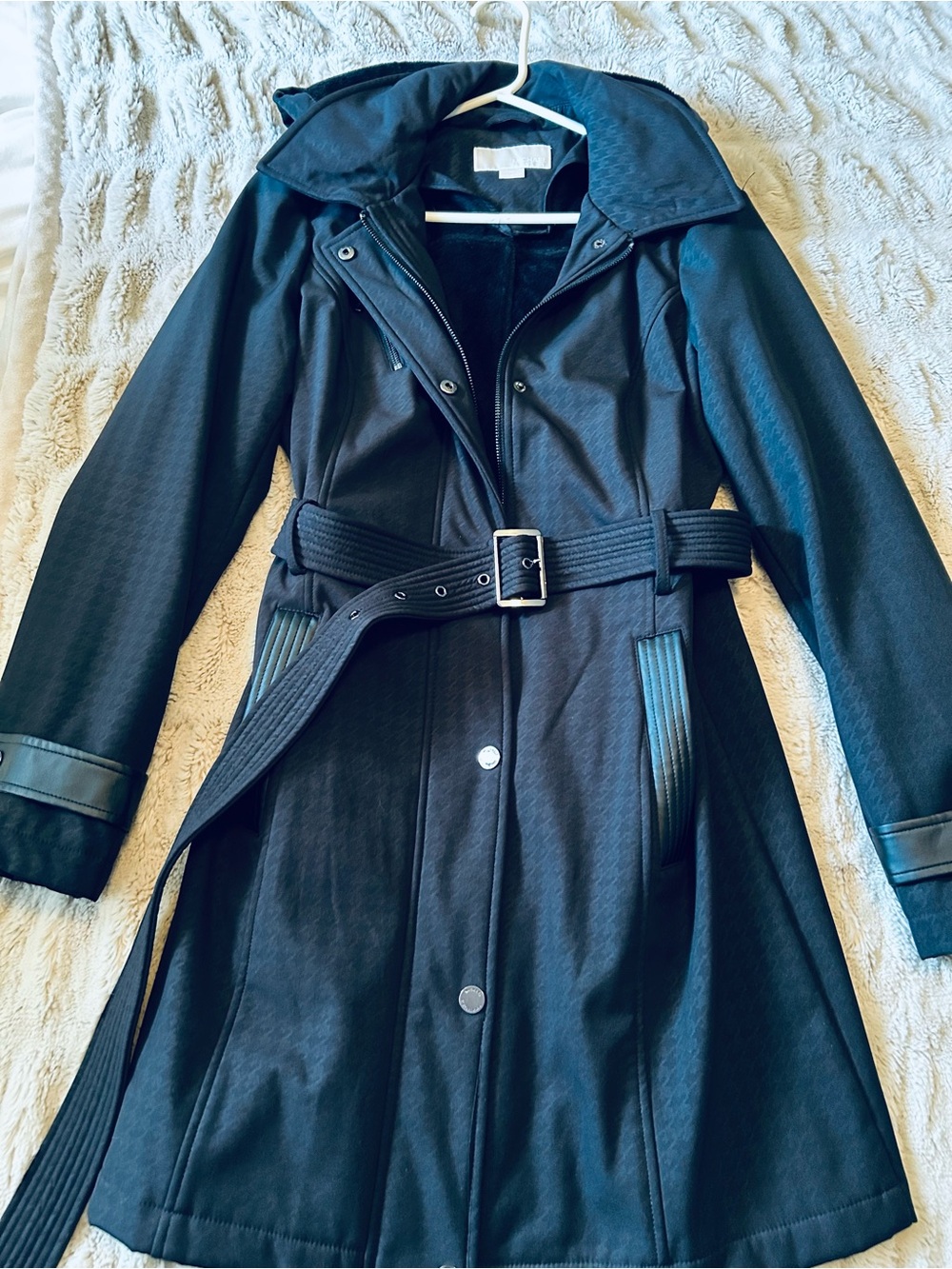 Michael Kors Black Belted Trench Coat